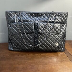 BADGLEY MISCHKA Diana Vegan Leather Tote Weekender Travel Bag